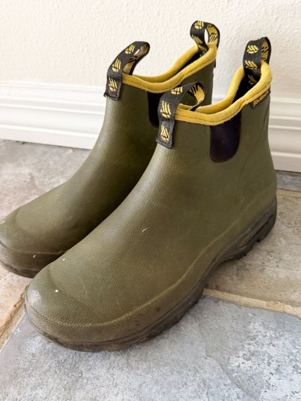 LaCrosse Hampton 6” Green Rubber Ankle Rain Boots Mens 7